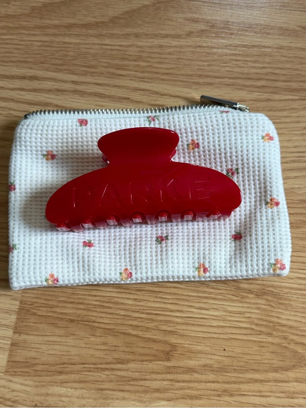 Parke Claw Clip in Ruby